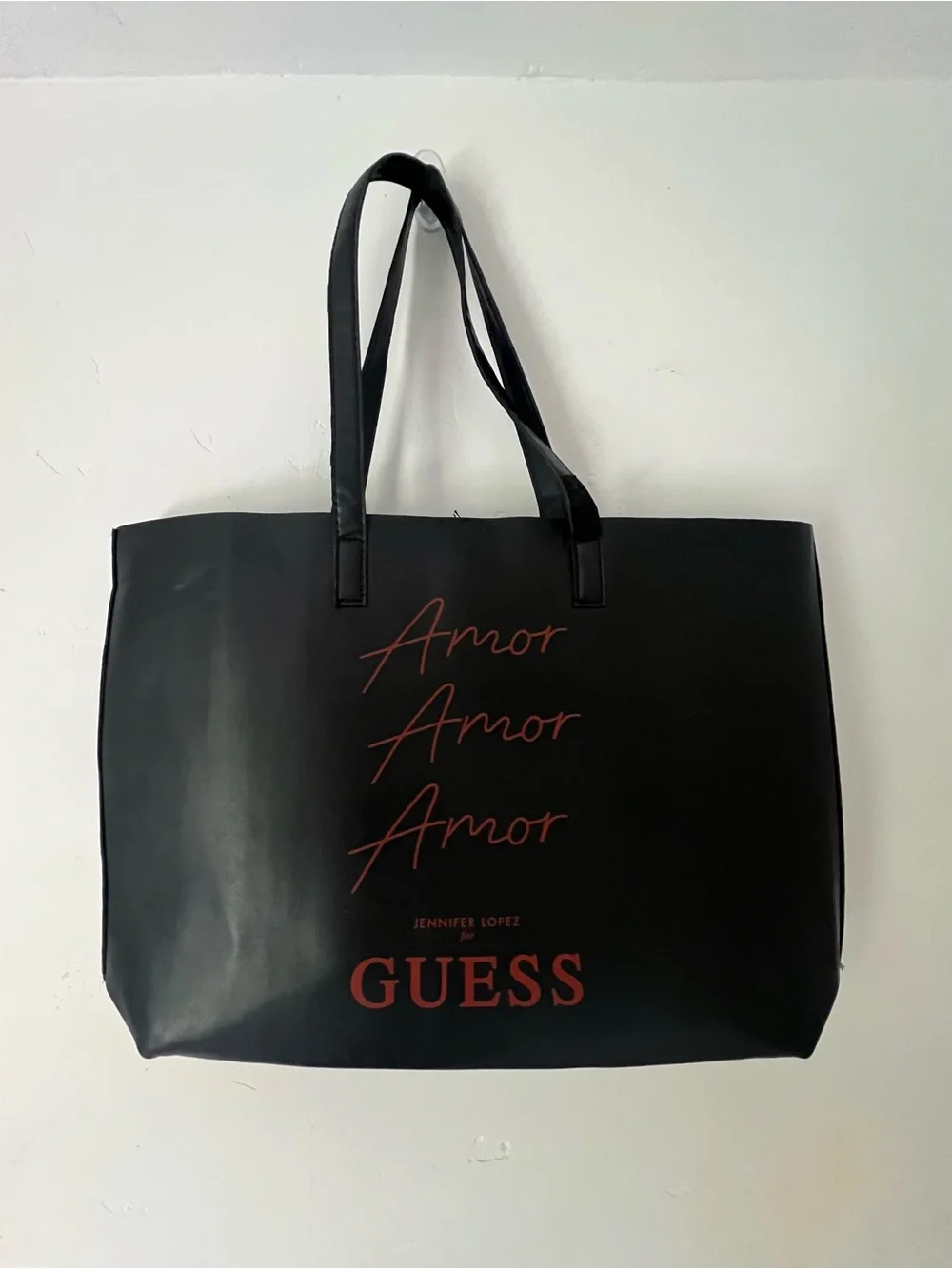 GUESS Black & White Jennifer Lopez Graphic Tote